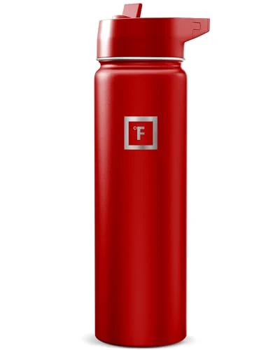 Modern 24 oz Wide Mouth Water Bottle with Straw Fine Crafted