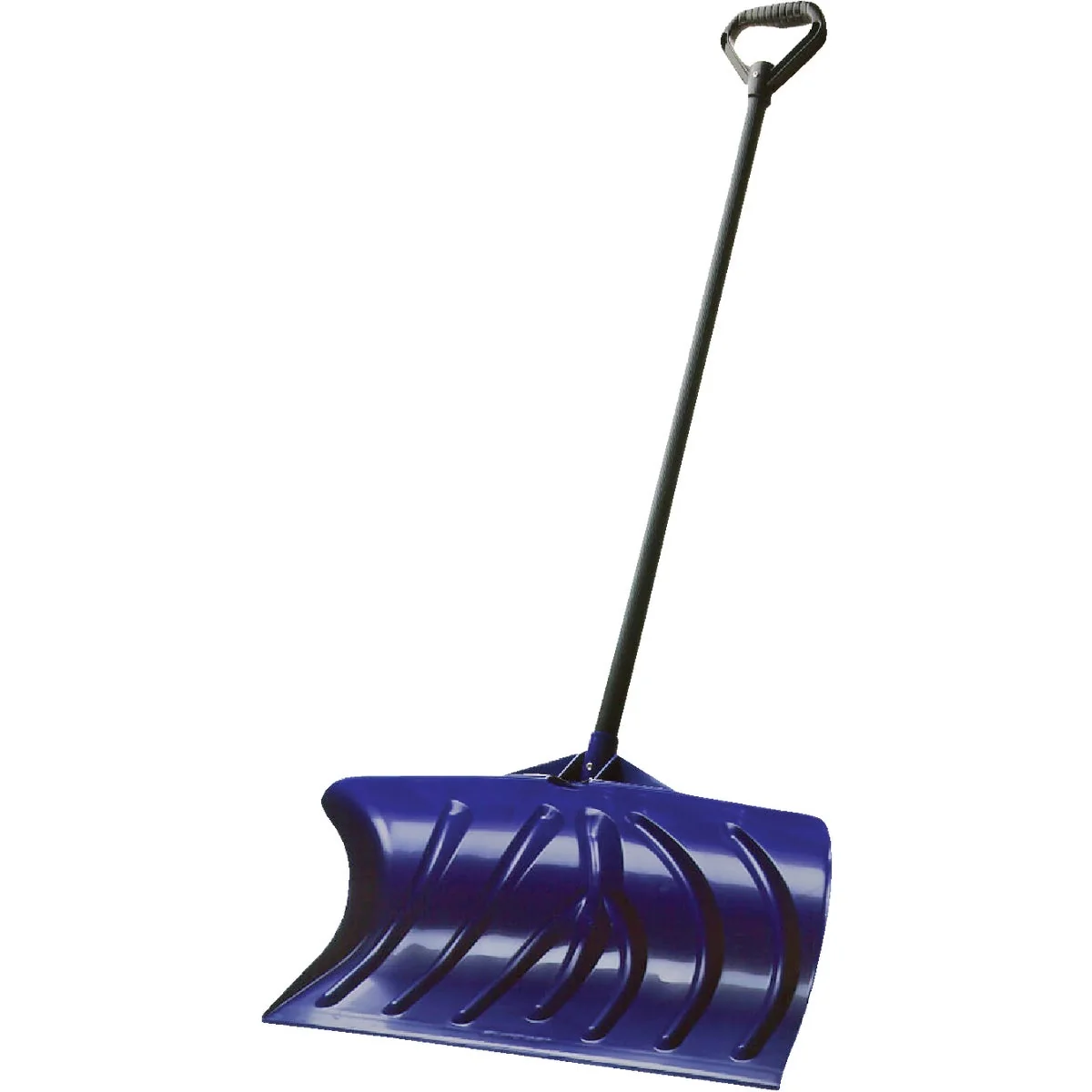 Modern Suncast 27 In. Poly Snow Pusher with 43 In. Steel Handle Reusable