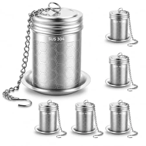 Comfortable 6 Pack Tea Infusers for Loose Tea 6 Count Stylish