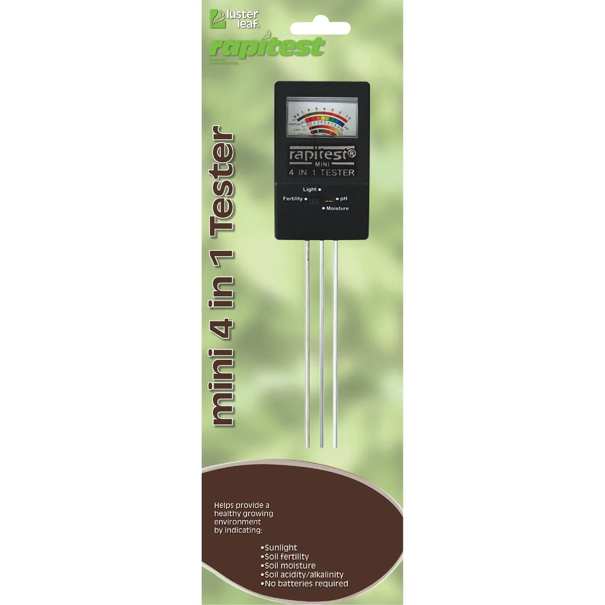 Reliable Rapitest Plastic 4-In-1 Mini Soil Tester Environmentally Friendly