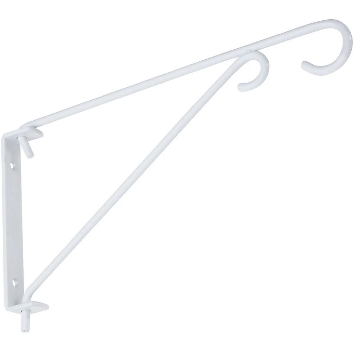 Authentic National 9 In. White Steel Swivel Hanging Plant Bracket Proven