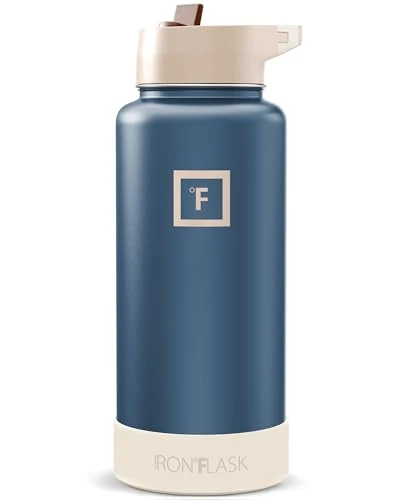 Breathable 32 oz Wide Mouth Water Bottle with Straw World-Class