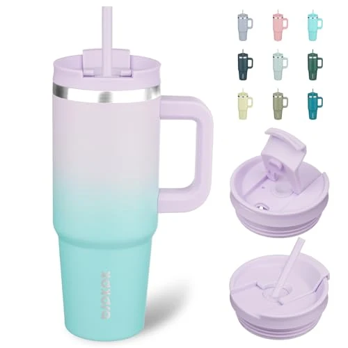 Healthy 30 oz Insulated Tumbler with Handle Straw Advanced