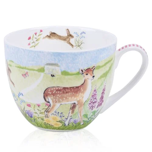 Carefully Designed 20 oz Deer Wildflower Coffee Mug Responsible