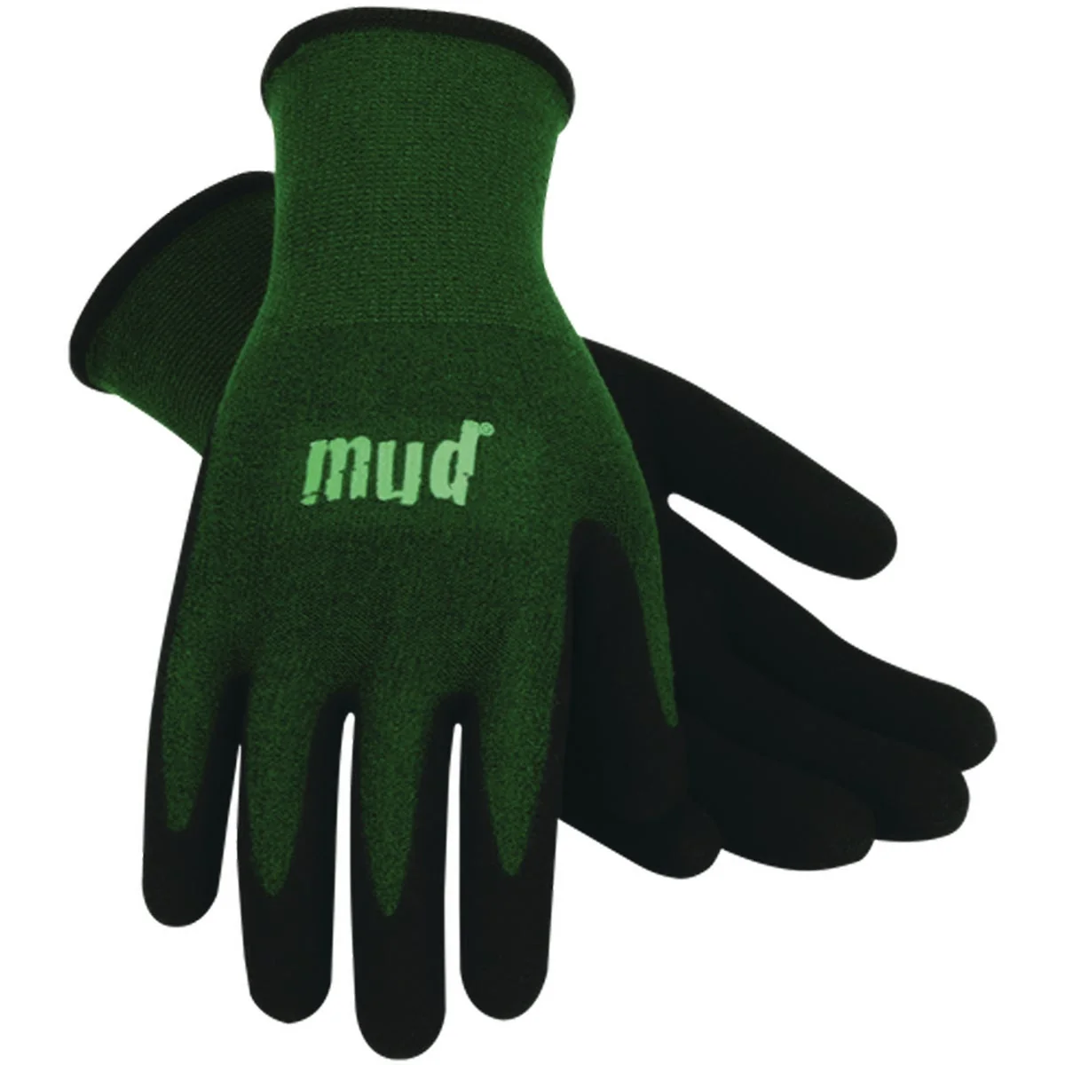 Unique Mud Bamboo Flex Large XL Emerald Green Garden Glove Lightweight