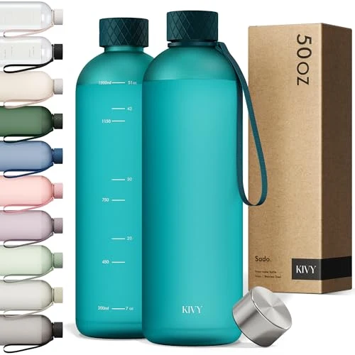 Smart Large Water Bottle 50oz Tritan Recyclable