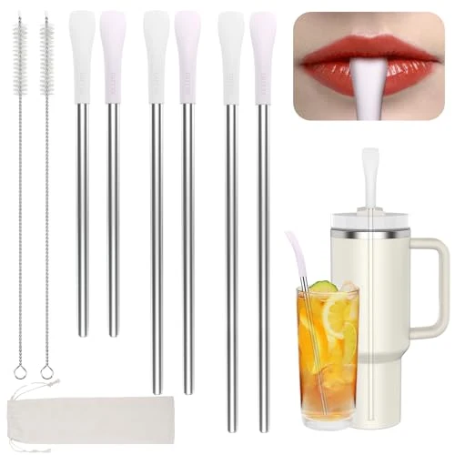 Lightweight Anti Wrinkle Straw 6 Pcs for Stanley 6 Count High-Quality