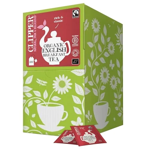 Efficient Clipper Organic English Breakfast Tea 250 Count Pure