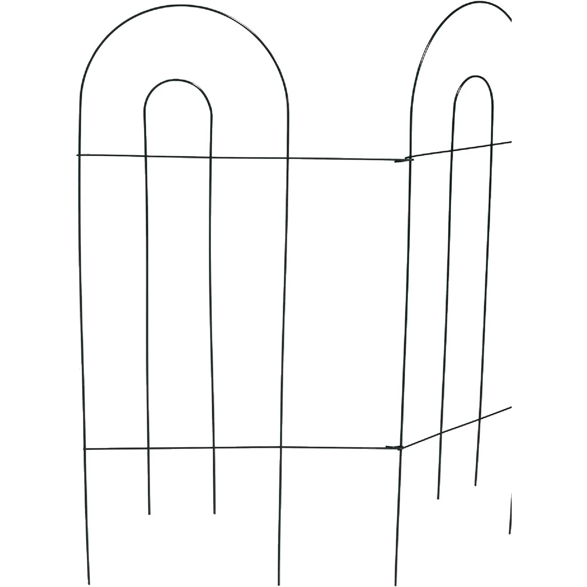 High-End Garden 10 Ft. Powder-Coated Green Wire Folding Fence Practical