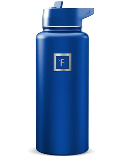 Prestigious 32 oz Wide Mouth Water Bottle with Straw Pure