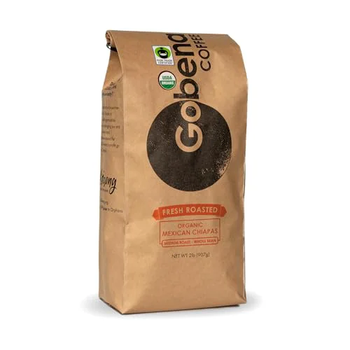 Functional Coffee 2lb Fair Trade Organic Mexican Chiapas Whole Bean Medium Roast 32 Ounce Selected