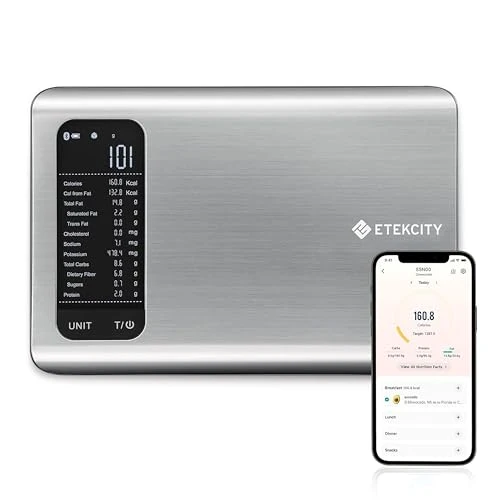 Enhanced Food Kitchen Scale with Nutritional Calculator Solid