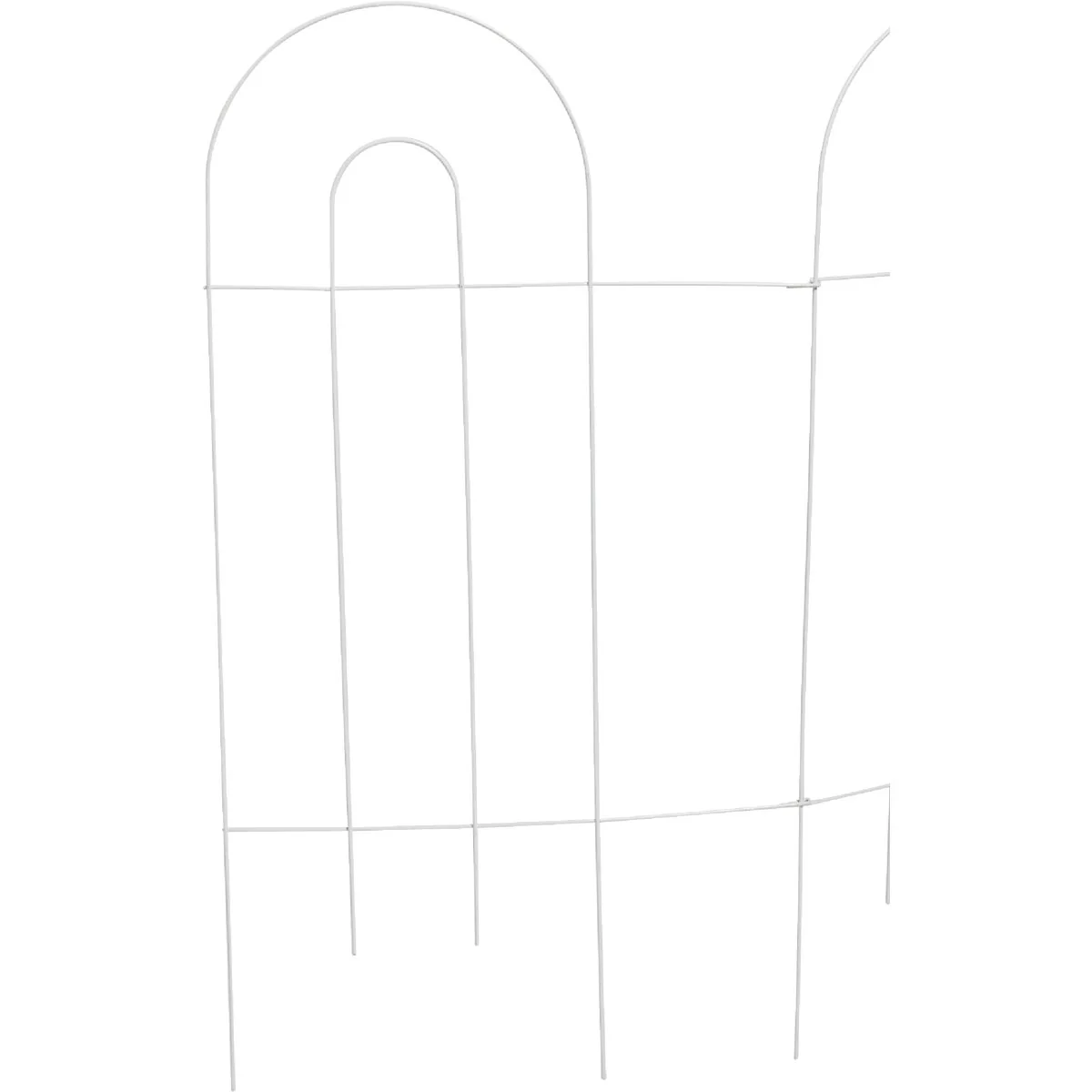 Eco-Friendly Garden 10 Ft. Powder-Coated White Wire Folding Fence Reliable
