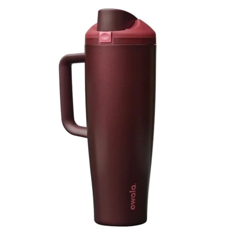 Long-Lasting Sip Tumbler Stainless Steel Water Bottle 40 oz Black Cherry Selected