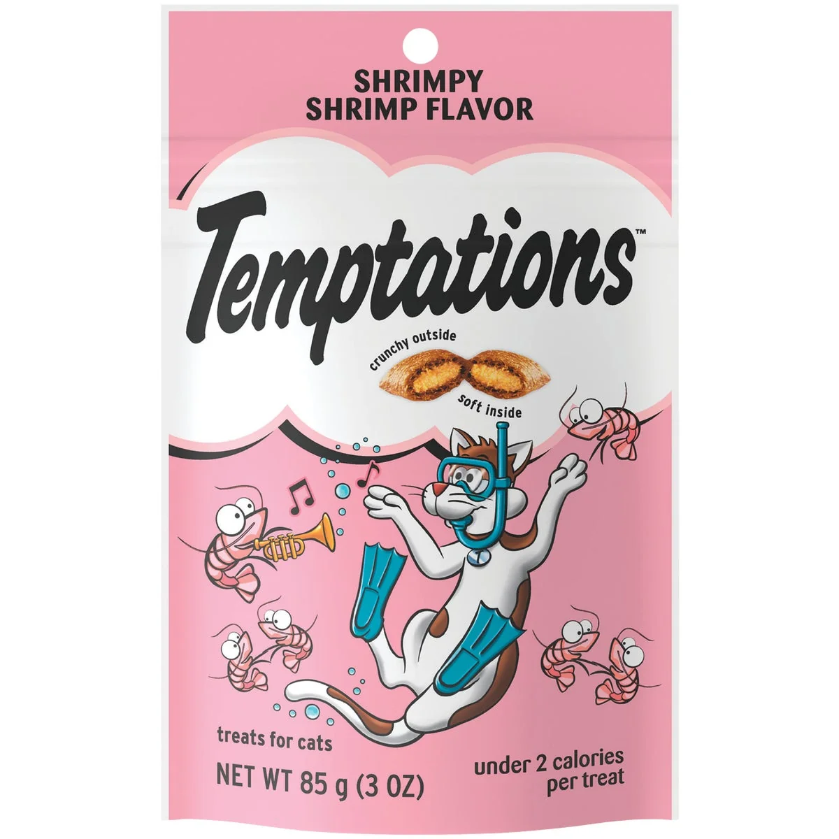 Quality Temptations Shrimpy Shrimp 3 Oz. Cat Treats High-Quality