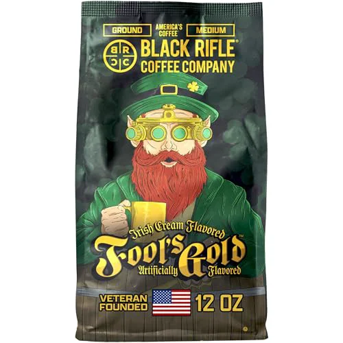Superior Black Rifle Coffee Medium Roast Ground Coffee Fools Gold 12 oz 12 Ounce Verified