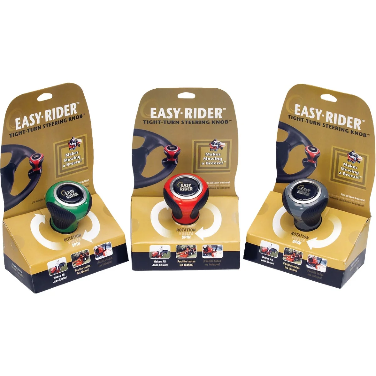 Clean Good Vibrations Easy Rider Tight-Turn Steering Knob Powerful