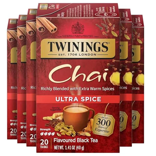Soft Ultra Spice Chai Black Tea Bags 120 Count Elite