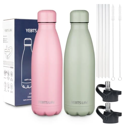 Convenient Insulated Water Bottle 2 Count Detailed