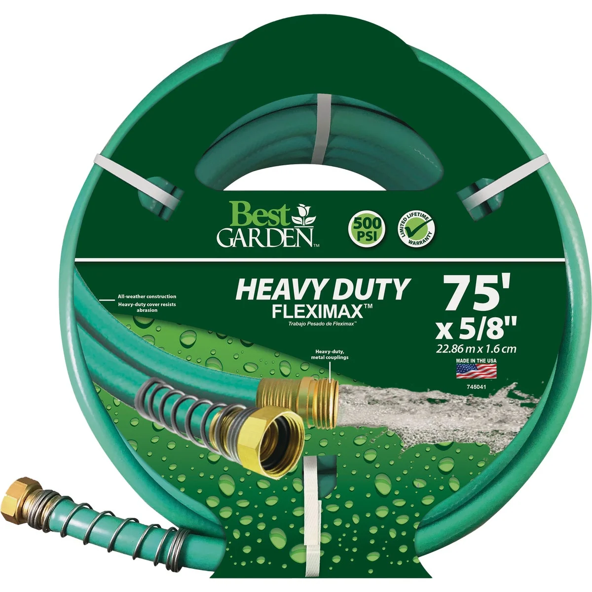 Environmentally Friendly Garden 5 8 In. x 75 Ft. FlexiMAX Heavy Duty Hose Crafted