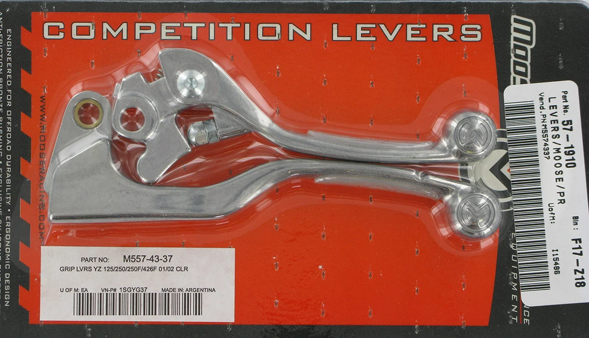 Efficient MOOSE RACING Lever Set - Competition - Clear 1SGYG37 Clean