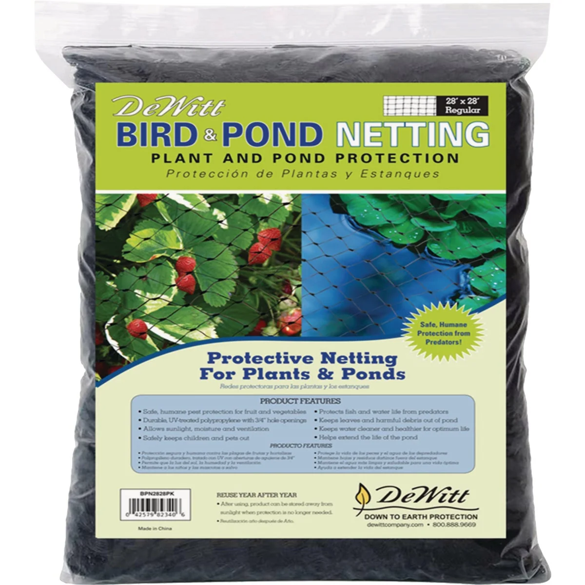 Unique DeWitt 3 4 In. Mesh 28 Ft. x 28 Ft. Black Multi-Purpose Bird Pond Netting Outstanding