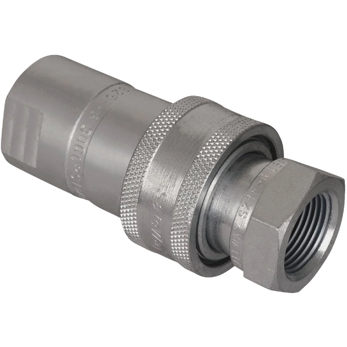 Refined Apache 1 2 In. FNPT Steel Zinc-Plated Hydraulic Hose Coupler Modern