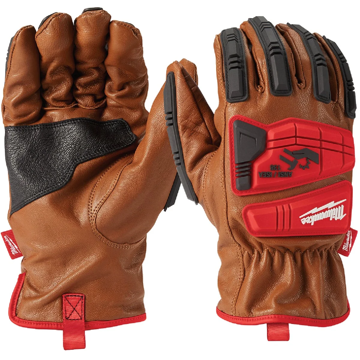 Optimized Milwaukee Impact Cut Level 3 Unisex Medium Goatskin Leather Work Gloves Excellent