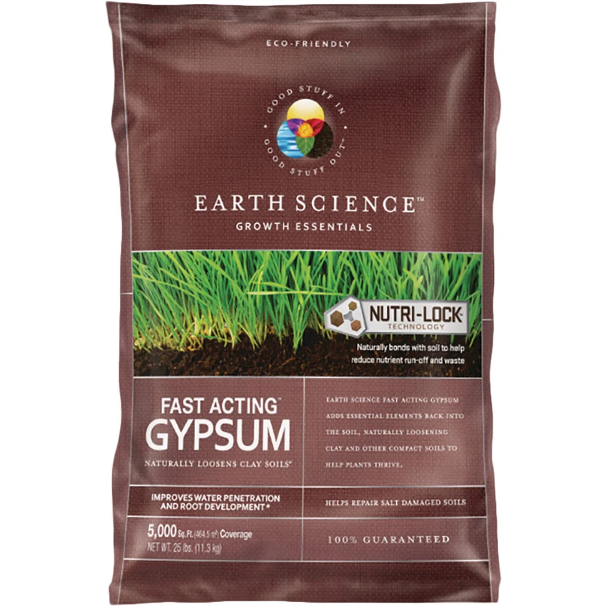 User-Friendly Earth Science 25 Lb. 5000 Sq. Ft. Coverage Fast Acting Gypsum Top-Quality