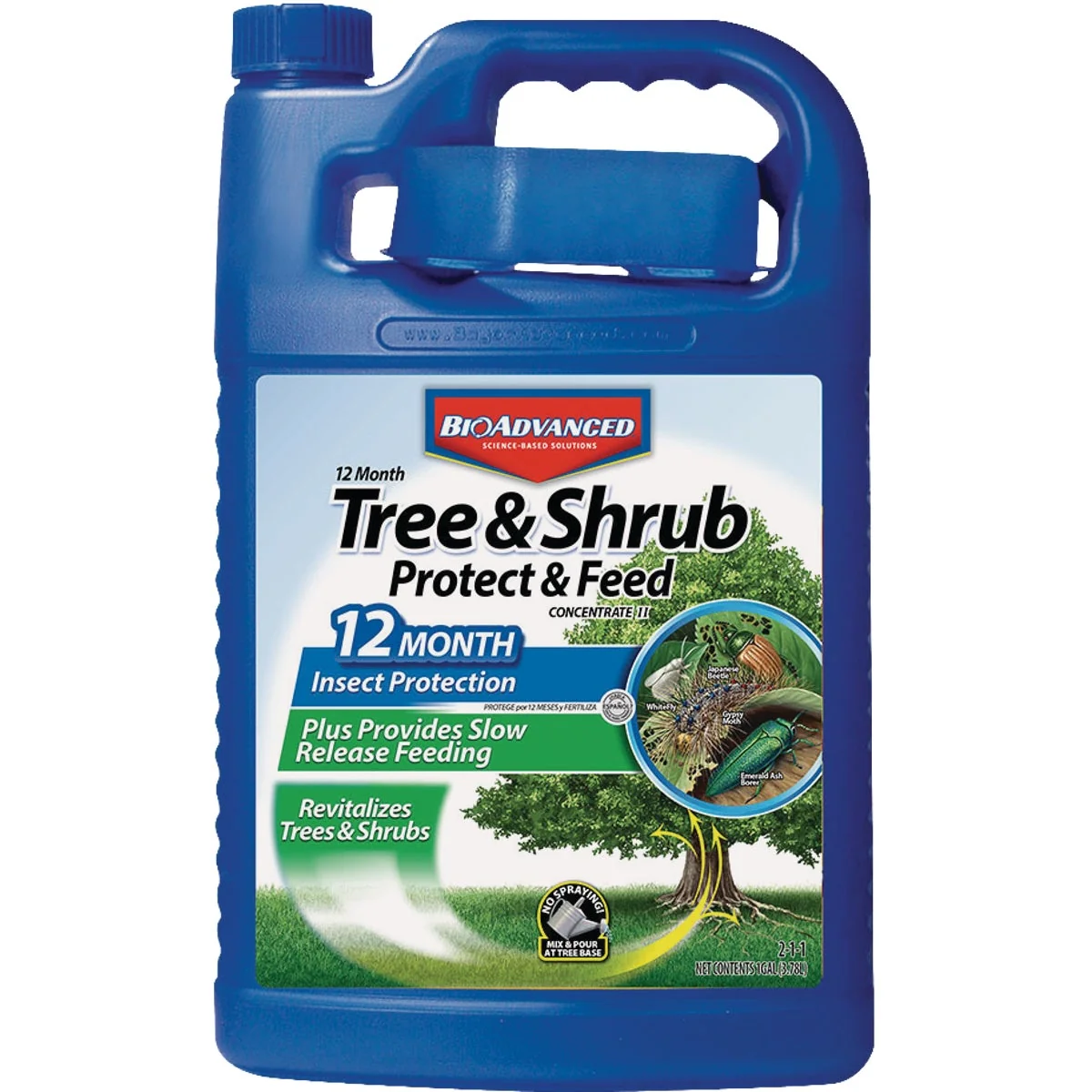 Organic BioAdvanced 1 Gal. Concentrate Tree Shrub Protect Feed Insect Killer Sophisticated