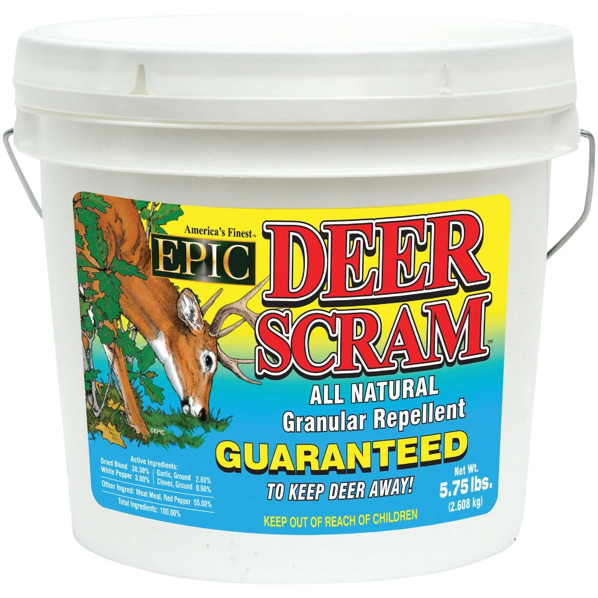 Easy-to-Use Deer Scram 6 Lb. Granular Organic Deer Rabbit Repellent Carefully Designed