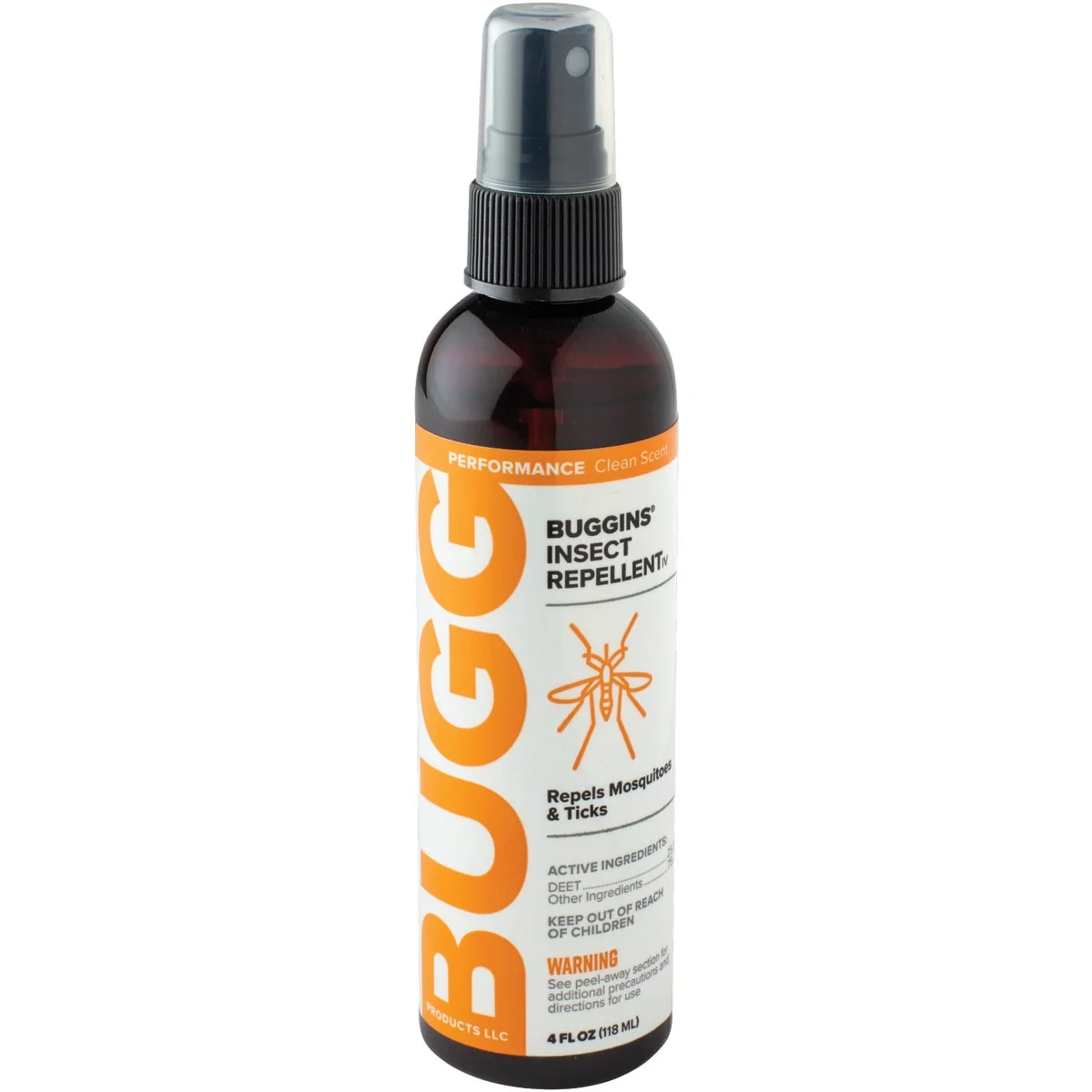 High-Performance Bug Buggins Performance 4 Oz. Insect Repellent Pump Spray Authentic