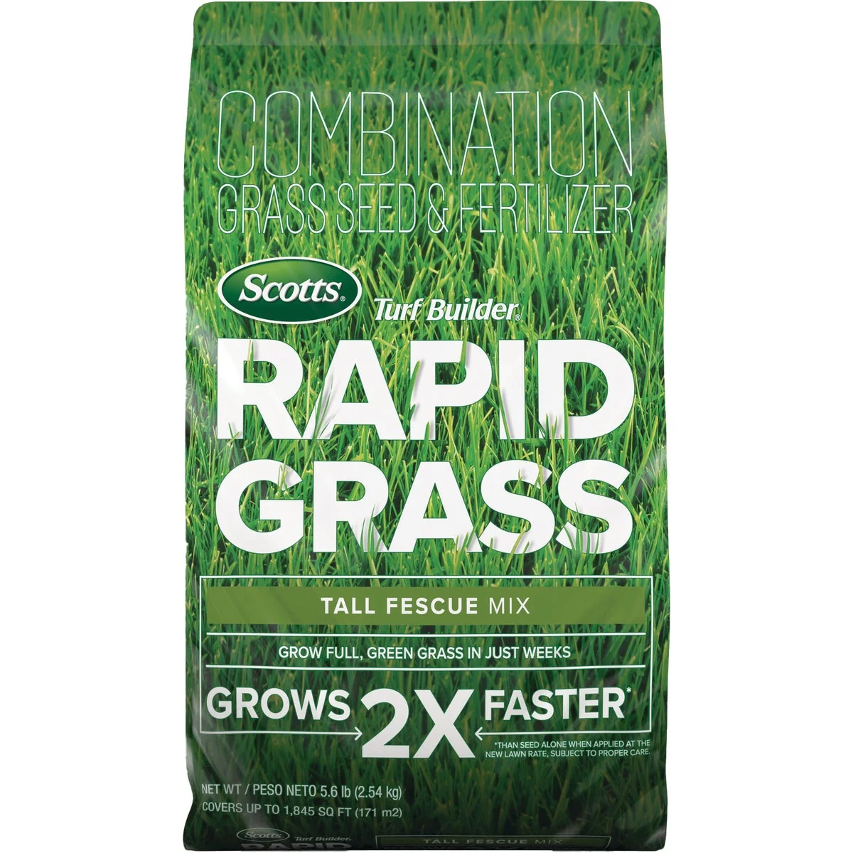 Enhanced Scotts Turf Builder Rapid Grass 5.6 Lb. 1845 Sq. Ft. Coverage Tall Fescue Mix Seed Fertilizer Combination Sophisticated
