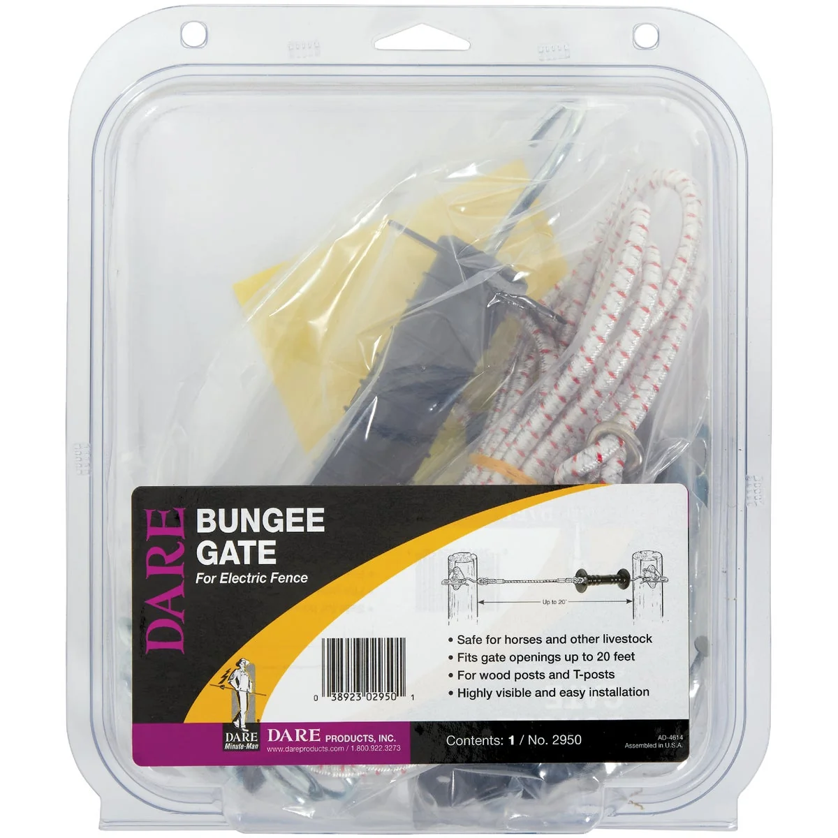 Traditional Dare Bungee Style Electric Fence Gate Kit Breathable