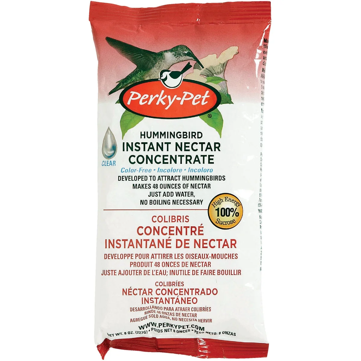 Original Design Perky-Pet 8 Oz. Clear Powder Concentrate Hummingbird Nectar Comfortable