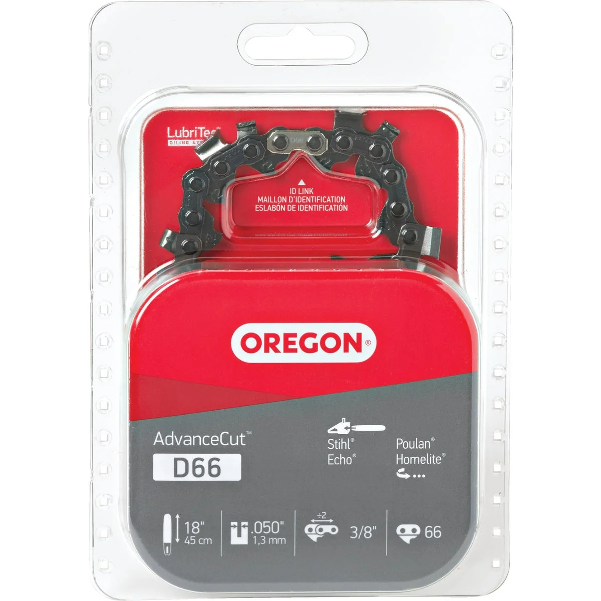 Minimalist Oregon AdvanceCut D66 18 In. Chainsaw Chain Solid
