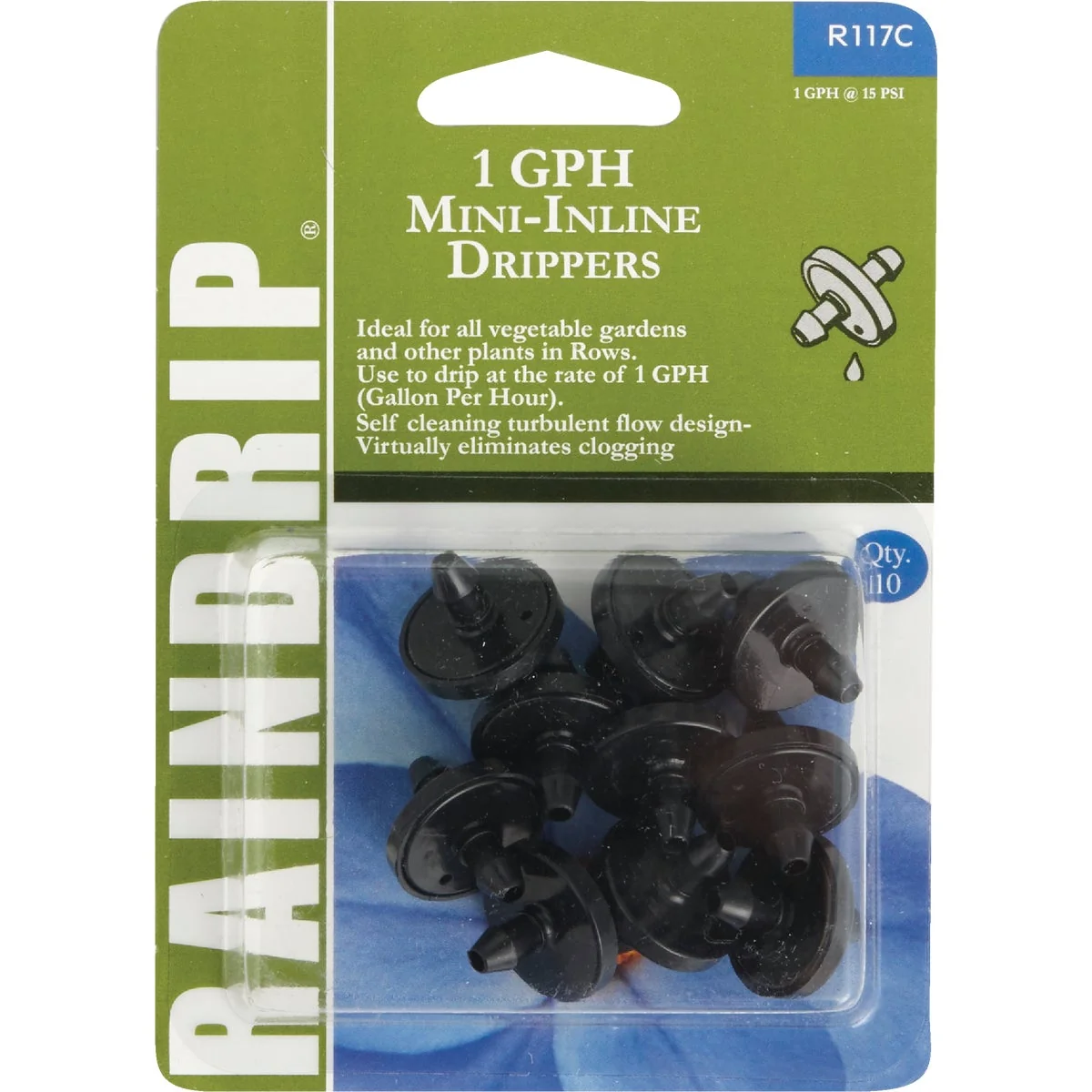 Quality Raindrip 1 GPH Mini In-Line Dripper 10-Pack Trusted