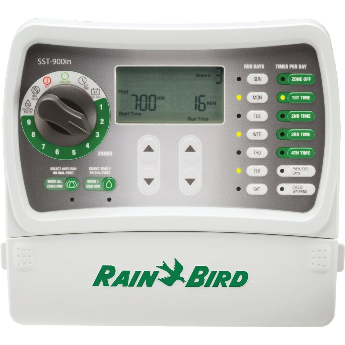 Premium Material Rain Bird Simple Set 9-Station Indoor Plug-In Irrigation Sprinkler Timer Outstanding