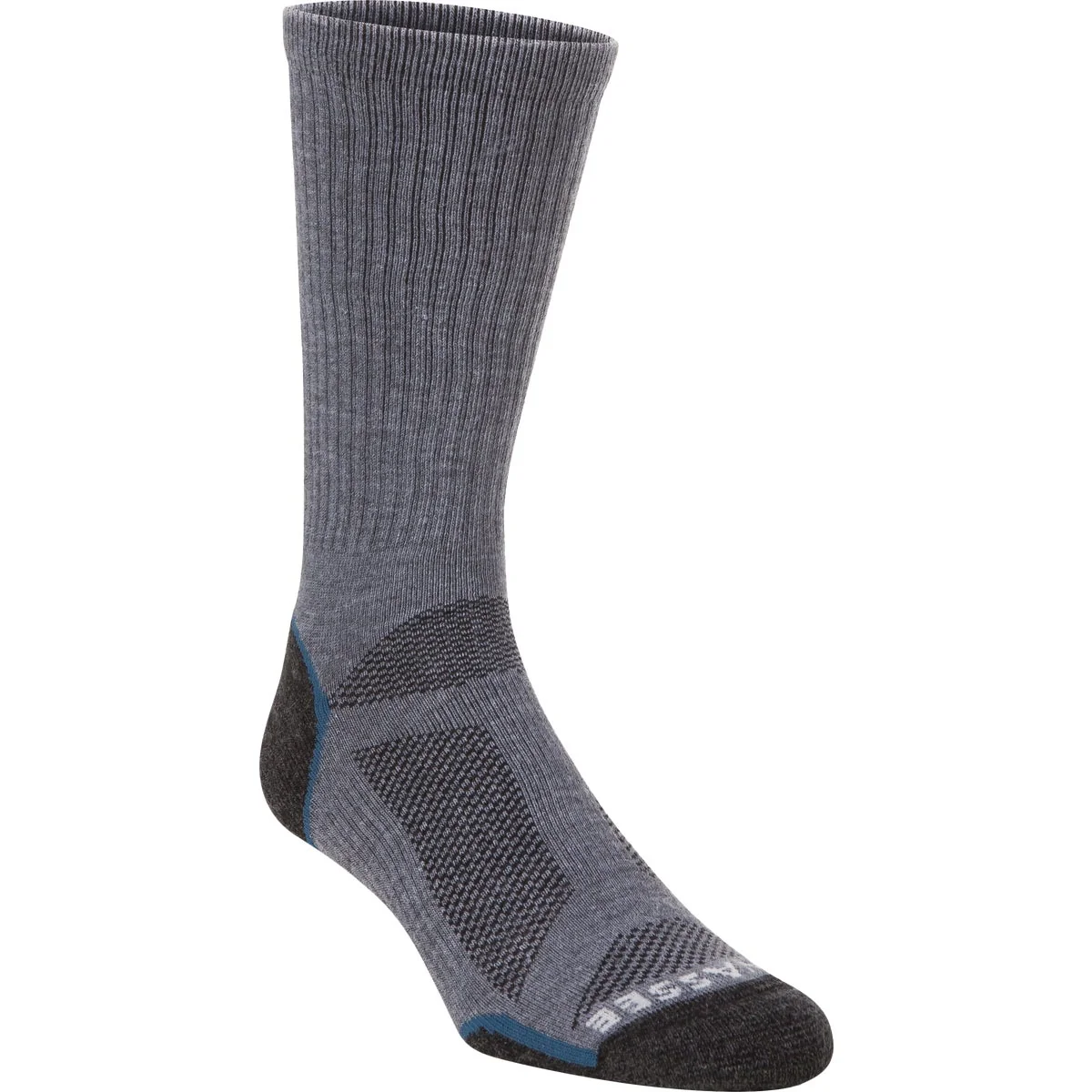 Classic Hiwassee Trading Company Charcoal Blue Light Tech Crew Sock M Minimalist