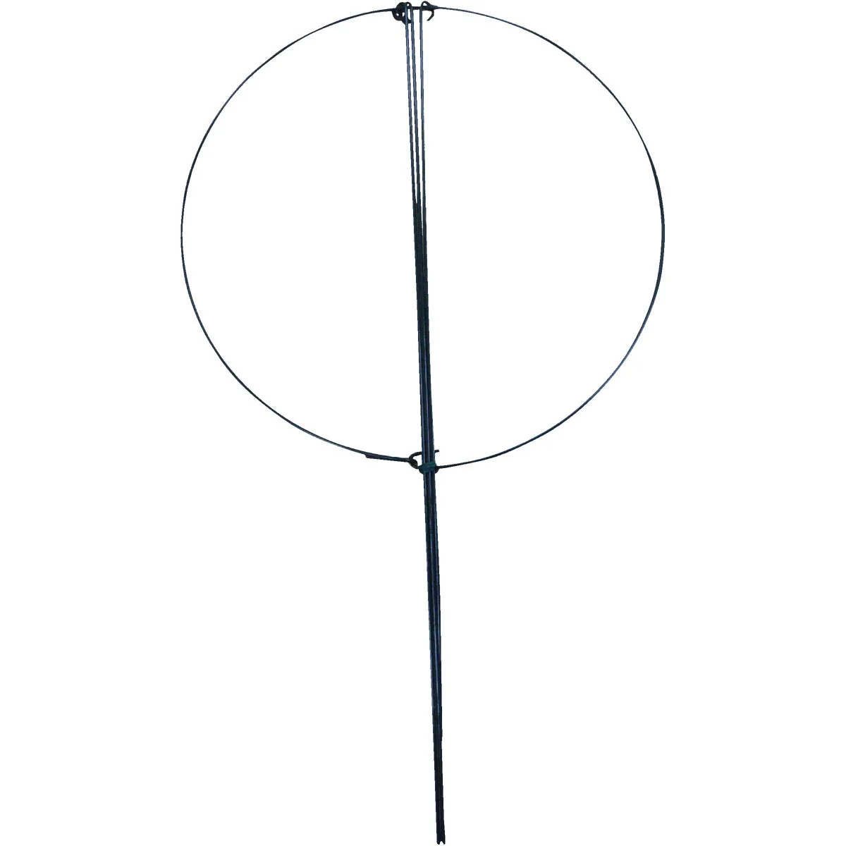 Next-Generation Garden 24 In. H. x 14 In. Dia. Green Vinyl-Coated Steel Flower Plant Support Unique