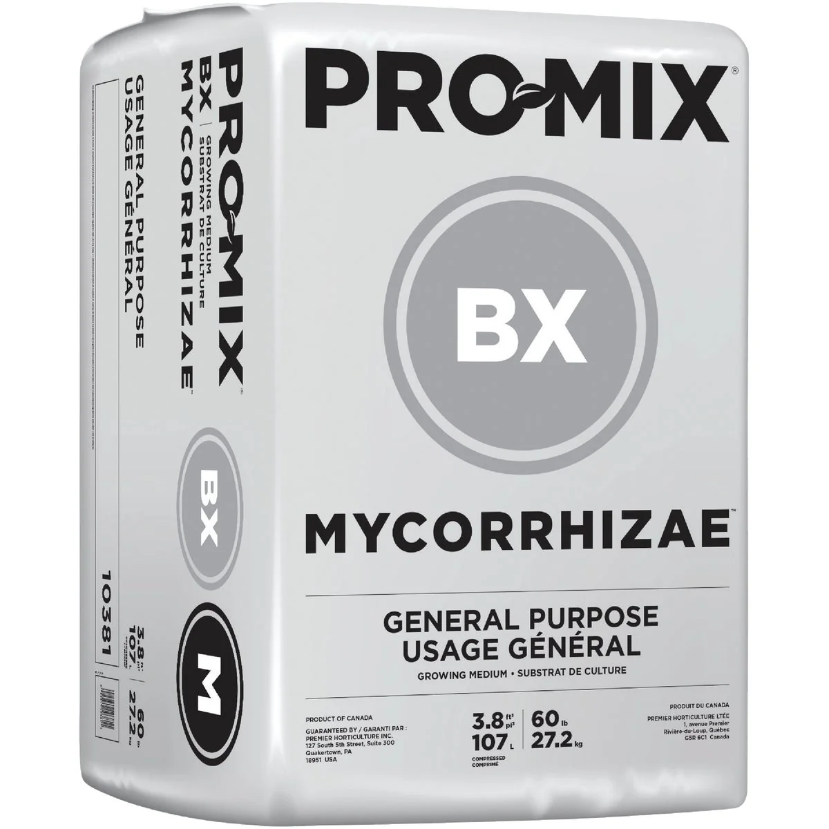 Sustainable Pro-Mix BX Bifungicide Mycorrihizae 3.8 Cu. Ft. 61 Lb. All Purpose Potting Soil Fine Crafted