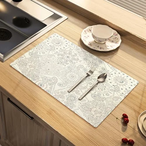 Traditional Dish Drying Mat Absorbent Soft Diatomite Coffee Mat Recyclable