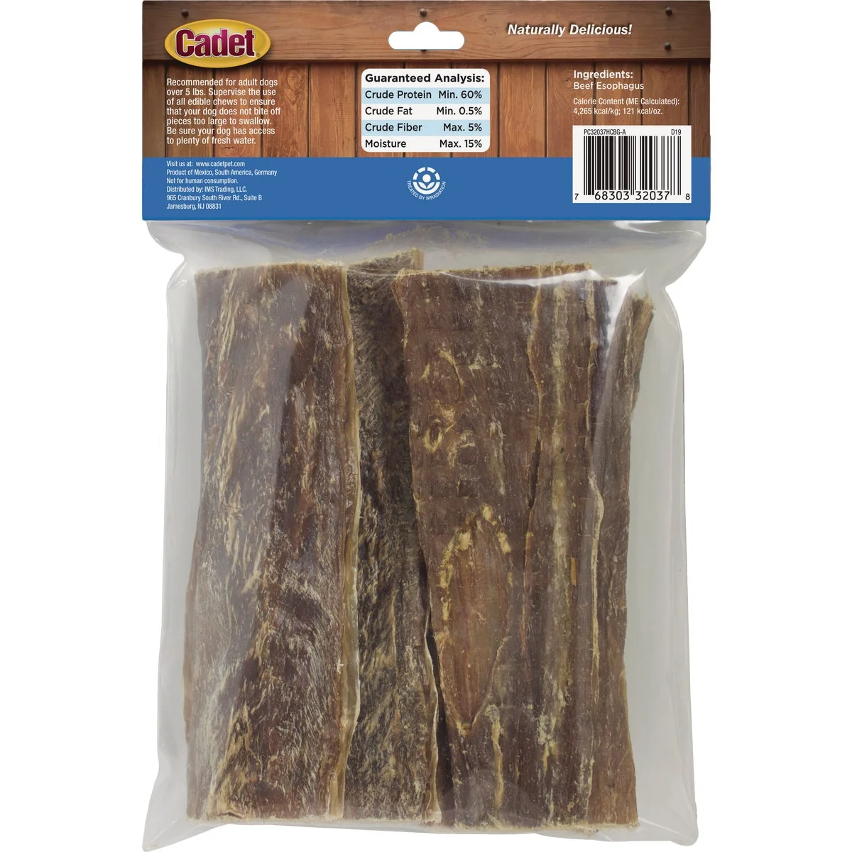 Reliable Cadet Medium Beef Strips Dog Treat 10-Pack Traditional