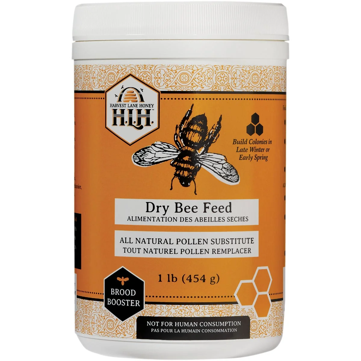 Responsible Harvest Lane Honey 1 Lb. Dry Bee Feed Long-Lasting