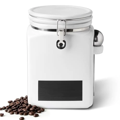 Refined MIECOO 148 Fl Oz Extra Large Ceramic Coffee Canister Kitchen Food Container Original