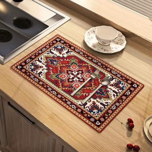 Effective Dish Drying Mat Absorbent Soft Diatomite Coffee Mat Relaxed