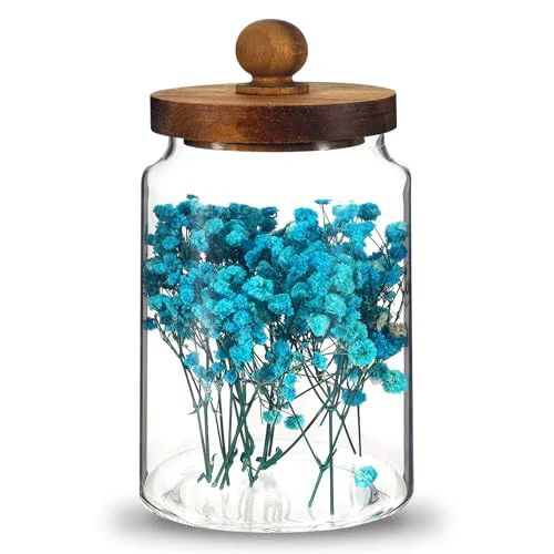 Professional Glass Spice Jar Coffee Sugar Container Airtight Glass Jar Food Storage Canisters Bottle for Kitchen Seasoning Tea Herb Overnight Oats Bar Parfait Snacks Certified