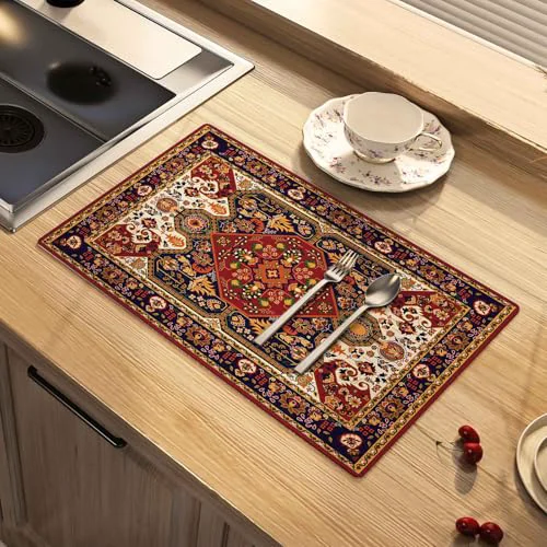 Trusted Boho Dish Drying Mat Absorbent Diatomite Coffee Mat Safe