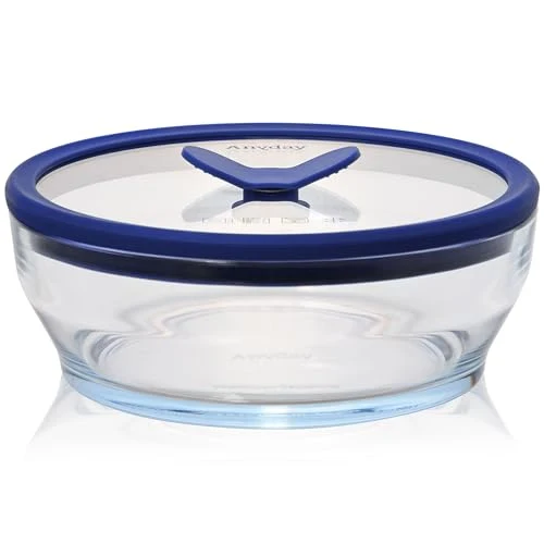 Recyclable 4 Cup Glass Food Storage with Lid Genuine
