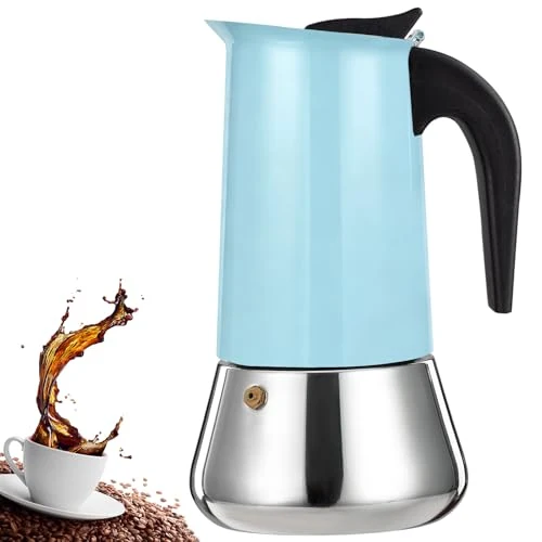 Prestigious 12 Cup Stovetop Espresso Maker Stainless Steel Moka Pot Stove Top Percolator Italian Coffee Makers Capable Mocha Greca Machine Cafe Classic Induction Cookers for Home and Camping 600ml 20oz Expertly Made